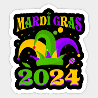 Mardi Gras 2024 Costume Mardi Gras Toddler Sticker